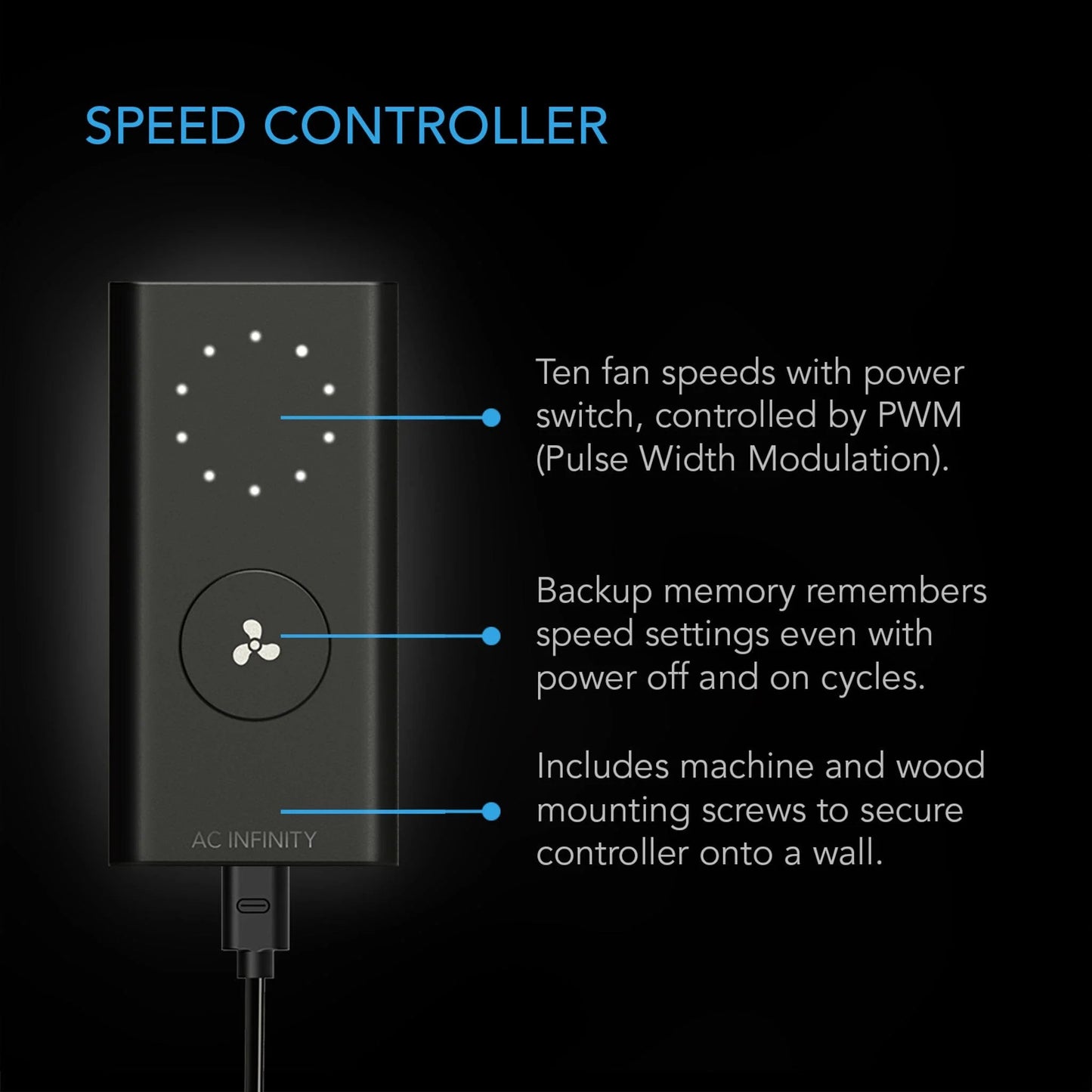 ***SPECIAL ORDER*** Cloudline Pro S4, AC Infinity, Quiet Inline Duct Fan With Speed Controller, 4 Inch - 100 MM