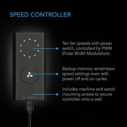 ***SPECIAL ORDER*** Cloudline Pro S4, AC Infinity, Quiet Inline Duct Fan With Speed Controller, 4 Inch - 100 MM