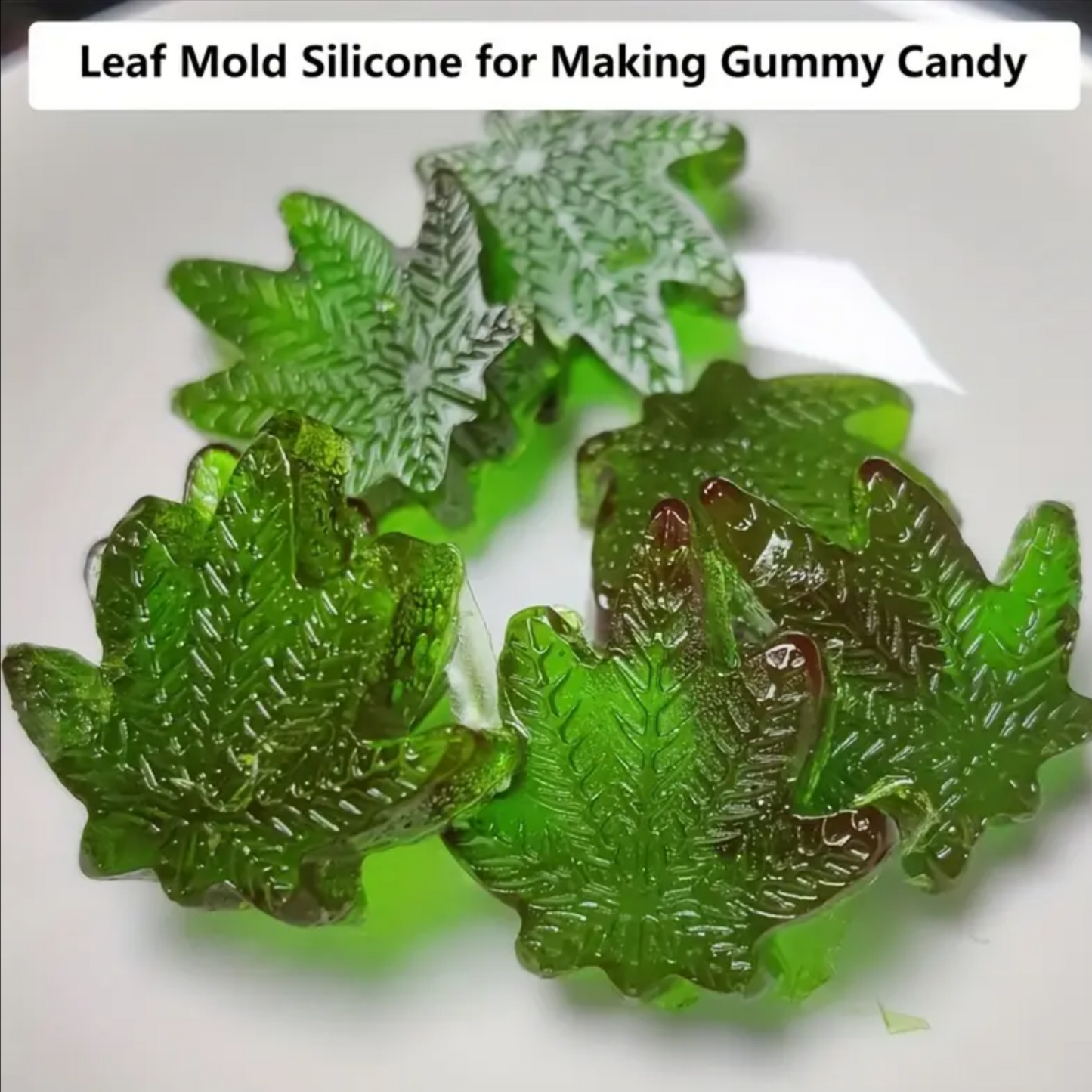 Leaf Shape Silicone Molds Large (Gummy Tray)