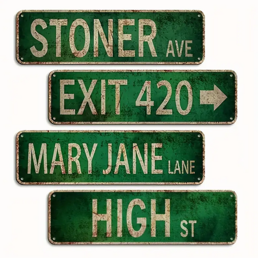 420 Metal Street Signs