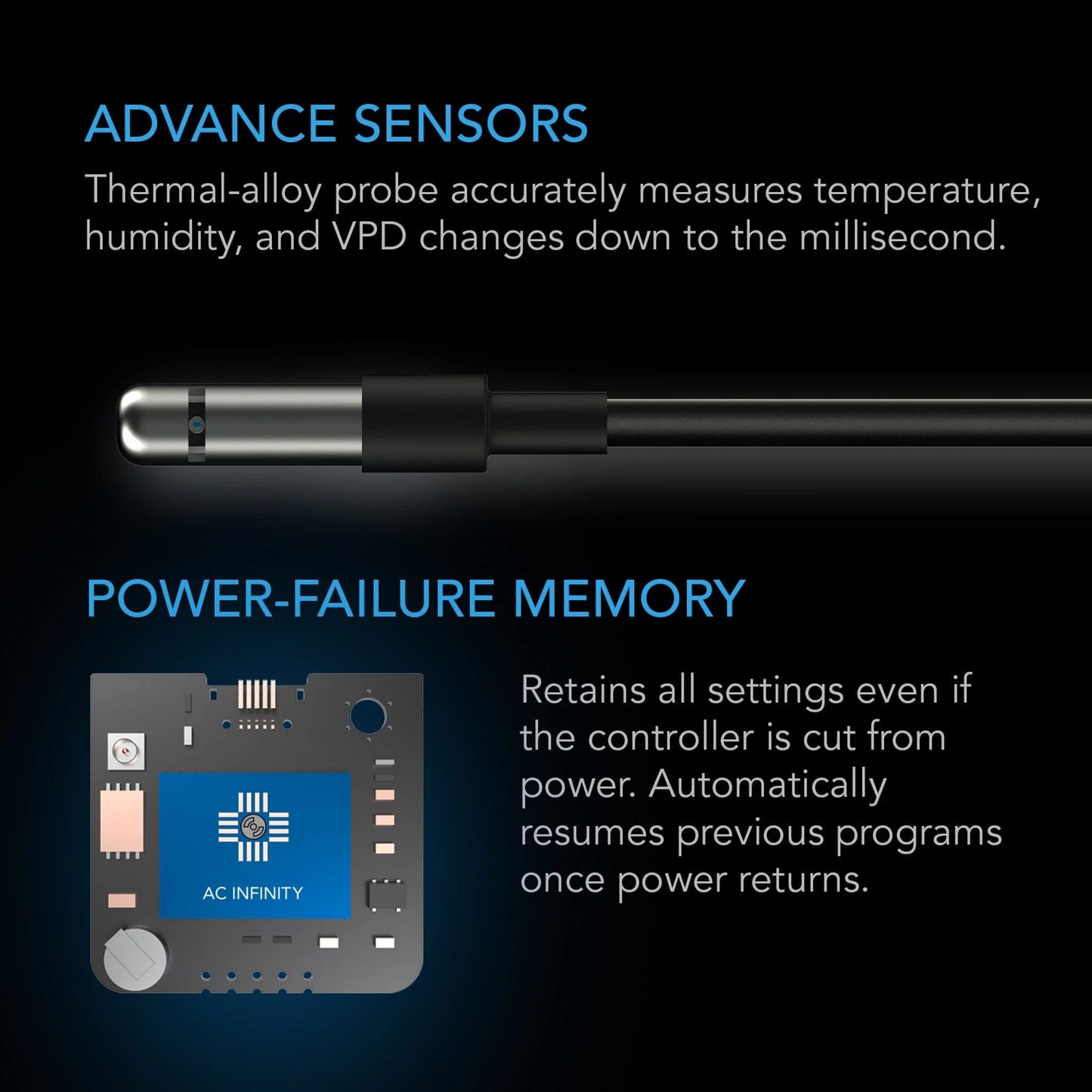 AC Infinity - Controller 69 Pro+ Independent programs for Eight Devices, Dynamic VPD, Temperature, Humidity, Scheduling, Cycles Wifi and Bluetooth