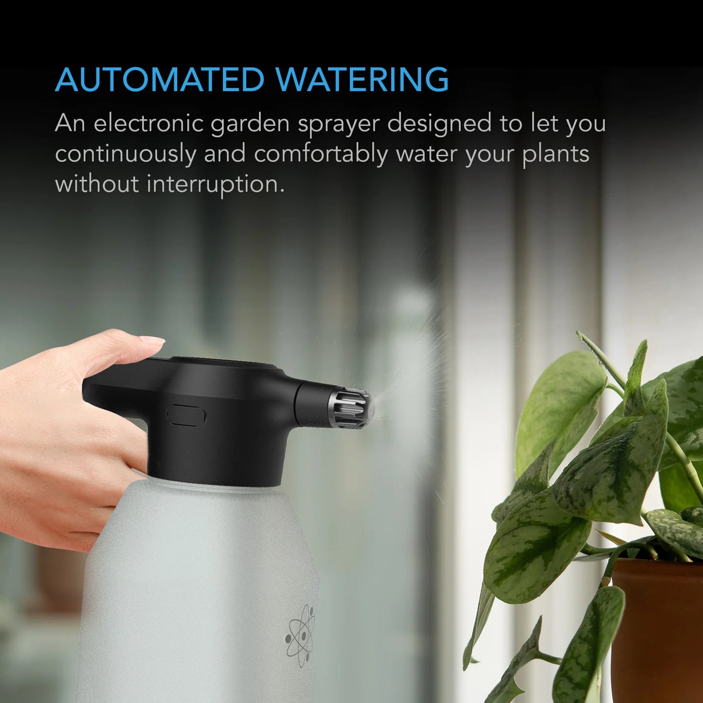 AC Infinity - Automatic Water Sprayer, 2-Litre Electric Mister - Frost