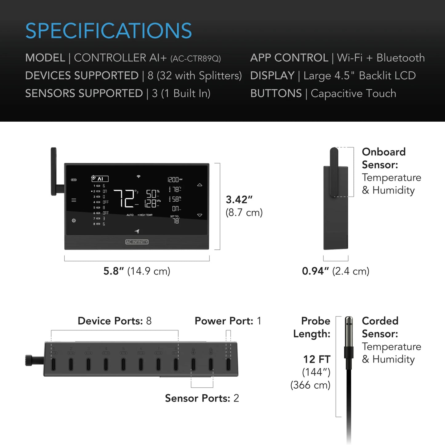 AC Infinity - Controller AI+ Environmental Controller