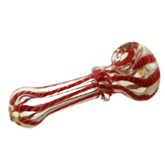 Single Ring Hand Blown Glass Pipe