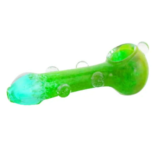 Dotted Hand Blown Glass Pipe