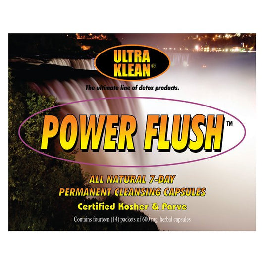 Ultra Klean Power Flush Permanent Cleansing Capsules 14X600mg