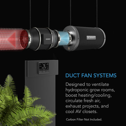 ***SPECIAL ORDER*** Cloudline Pro T12, Quiet Inline Duct Fan System with Temperature Humidity VPD Controller, 12 Inch - 300 MM