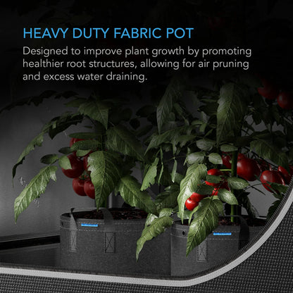 AC Infinity - Heavy Duty Fabric Pots, 5 Gallon pots / 5 pack