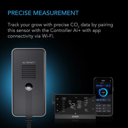 AC Infinity - Co2 + Light Sensor for Controller AI+, CO2 Data Tracking, Optimised FAE, Day and Night Scheduling $105.00