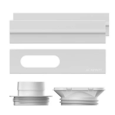 AC Infinity - Window Duct Kit, Adjustable Vent Port For Inline Fans