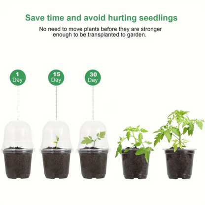 Plastic Propagation Pot w/ Moisture Dome