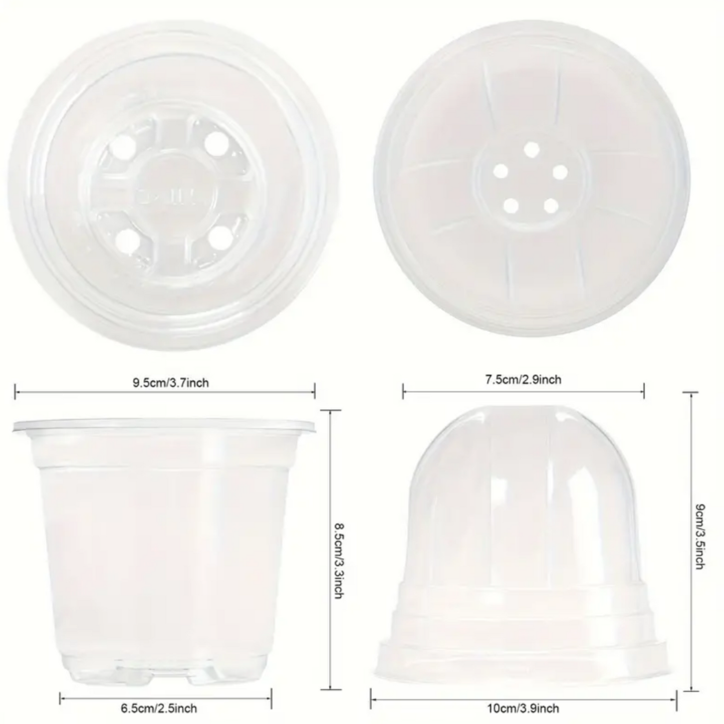 Plastic Propagation Pot w/ Moisture Dome