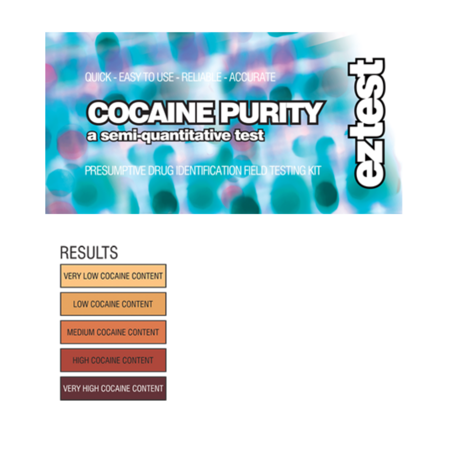 EZ Test Cocaine Purity Test Kit