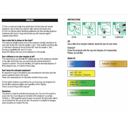 EZ Test Tube for LSD/DMT