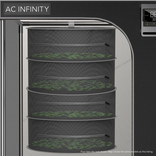 AC Infinity - Hanging Herb Drying Rack, 24" (60cm) diameter, 6 tier