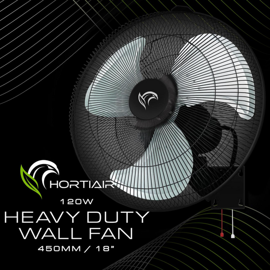 HORTIAIR Heavy Duty Wall Fan 120W 450mm/18"